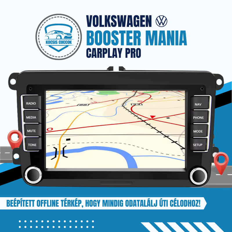 Volkswagen Booster Mania Carplay Pro - A Volkswagenek új generációs multimédiája!