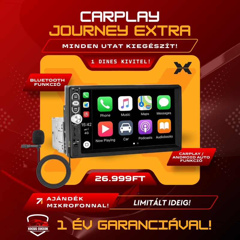 CarPlay Journey Extra - Az Autód Legjobb Barátja