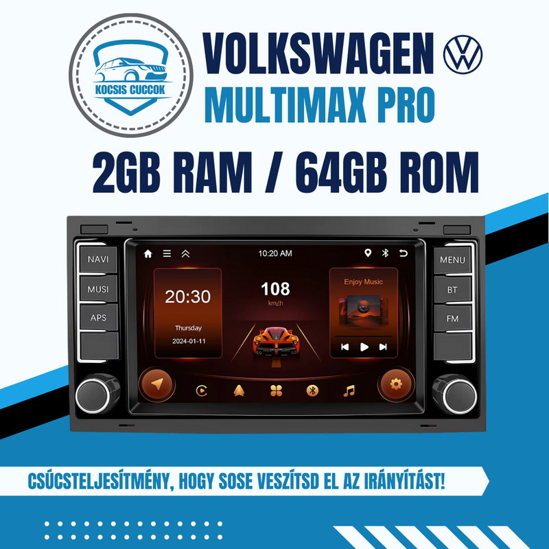 Volkswagen MULTIMAX PRO - A Volkswagenek új generációs multimédiája!