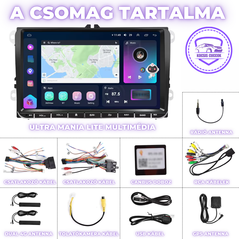 Ultra Mania LITE - Csúcs Technológia az autódba!